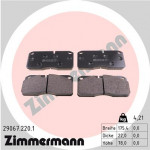 ZIMMERMANN Bremsbelagsatz, Scheibenbremse