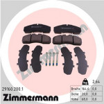 ZIMMERMANN Bremsbelagsatz, Scheibenbremse