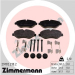 ZIMMERMANN Bremsbelagsatz, Scheibenbremse