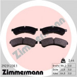 ZIMMERMANN Bremsbelagsatz, Scheibenbremse