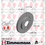 ZIMMERMANN Bremsscheibe