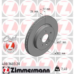 ZIMMERMANN Bremsscheibe