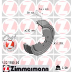 ZIMMERMANN Bremstrommel
