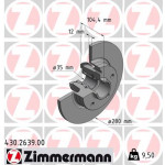 ZIMMERMANN Bremsscheibe