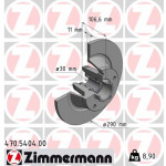 ZIMMERMANN Bremsscheibe