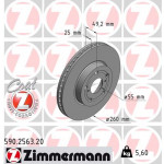 ZIMMERMANN Bremsscheibe