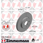 ZIMMERMANN Bremsscheibe