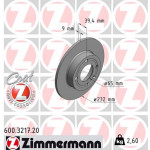 ZIMMERMANN Bremsscheibe