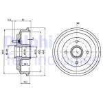 DELPHI Bremstrommel
