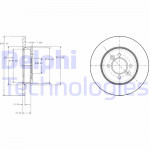 DELPHI Bremsscheibe