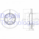 DELPHI Bremsscheibe