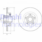 DELPHI Bremsscheibe