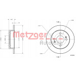 METZGER Bremsscheibe