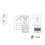 FEBI BILSTEIN Trag-/Führungsgelenk