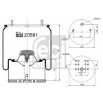 FEBI BILSTEIN Federbalg, Luftfederung