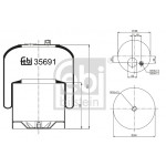 FEBI BILSTEIN Federbalg, Luftfederung