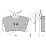 METELLI Bremsbelagsatz, Scheibenbremse