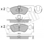 METELLI Bremsbelagsatz, Scheibenbremse