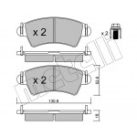 METELLI Bremsbelagsatz, Scheibenbremse