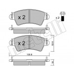 METELLI Bremsbelagsatz, Scheibenbremse