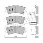 METELLI Bremsbelagsatz, Scheibenbremse