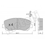 METELLI Bremsbelagsatz, Scheibenbremse