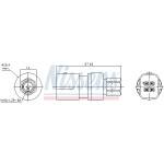 NISSENS Druckschalter, Klimaanlage