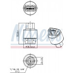 NISSENS Druckschalter, Klimaanlage