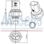 NISSENS Druckschalter, Klimaanlage