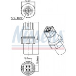 NISSENS Druckschalter, Klimaanlage