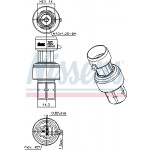 NISSENS Druckschalter, Klimaanlage
