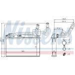 NISSENS Wärmetauscher, Innenraumheizung