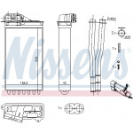 NISSENS Wärmetauscher, Innenraumheizung