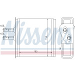 NISSENS Wärmetauscher, Innenraumheizung