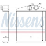 NISSENS Wärmetauscher, Innenraumheizung