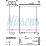NISSENS Wärmetauscher, Innenraumheizung