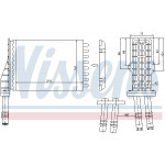 NISSENS Wärmetauscher, Innenraumheizung