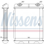 NISSENS Wärmetauscher, Innenraumheizung