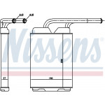 NISSENS Wärmetauscher, Innenraumheizung