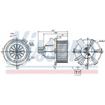 NISSENS Elektromotor, Innenraumgebläse