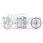 NISSENS Elektromotor, Innenraumgebläse