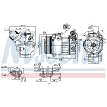 NISSENS Kompressor, Klimaanlage