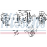 NISSENS Kompressor, Klimaanlage