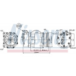 NISSENS Kompressor, Klimaanlage
