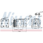 NISSENS Kompressor, Klimaanlage