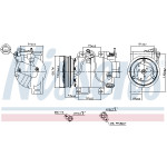 NISSENS Kompressor, Klimaanlage