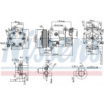 NISSENS Kompressor, Klimaanlage