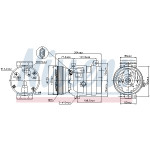 NISSENS Kompressor, Klimaanlage