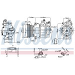 NISSENS Kompressor, Klimaanlage