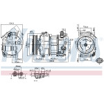 NISSENS Kompressor, Klimaanlage
